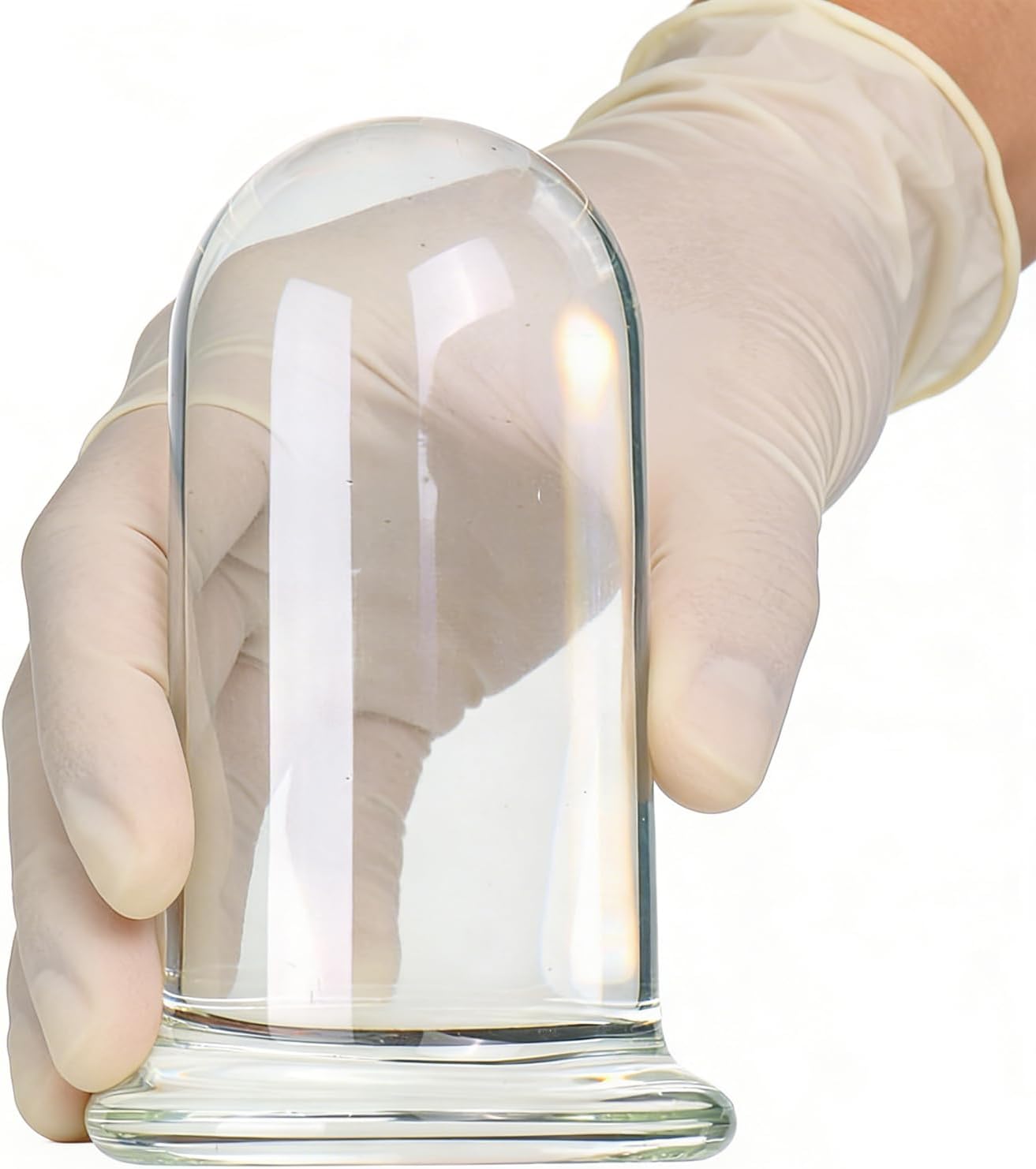 Glass Butt Plug Large Anal Plug,WTOGETAO Glass Dildo Anal Trainer Clear Butt Plug Huge Crystal Anal Plug Anal Masturbation Butt Expander Sex Wand G-spot Anal Pleasure Trainer for Men Women(6.0cm)