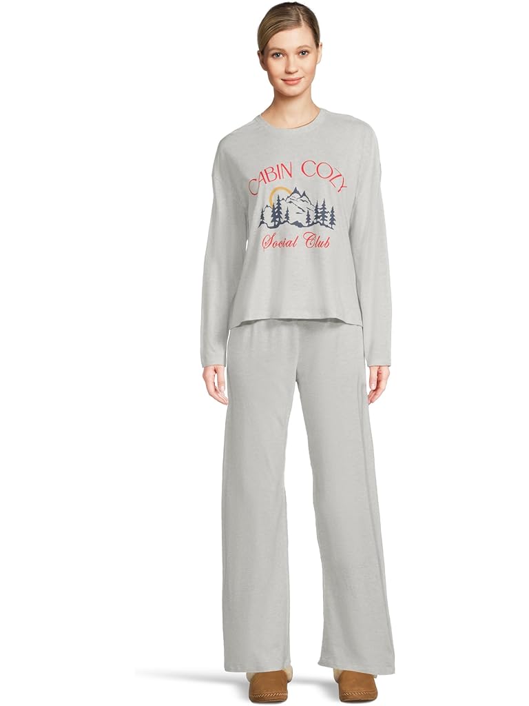 Gray P.J. Salvage Cotton Modal Jersey Softee Pajama Set