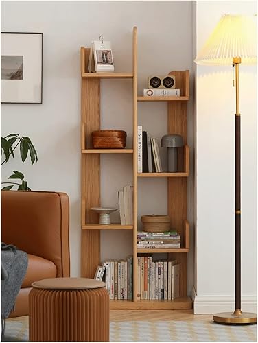 Miniatura 2 de BNNP Estantería de almacenamiento vertical para gabinete, estantería simple, estantería de almacenamiento para estudiantes, gabinete de suelo,