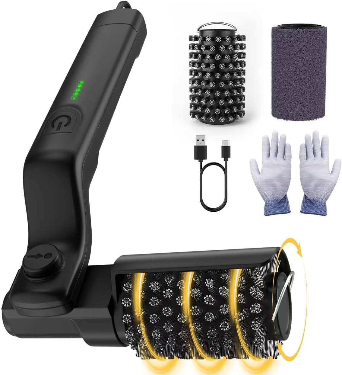 Outdoor Barbecue Electric Rotating Brush, no Bristle Shedding,Suitable for Grill