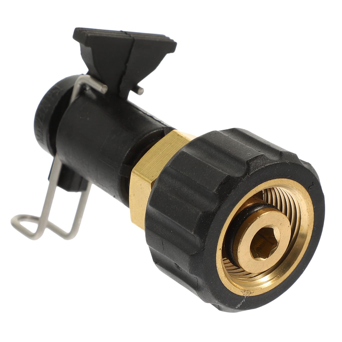 Kisangel 3 Piezas Adaptador de Conector Rápido de Latón para Manguera de Lavadora a Presión Compatible con Rociadores de Alta Presión Instalación y para Limpiar Coches Pisos y Paredes