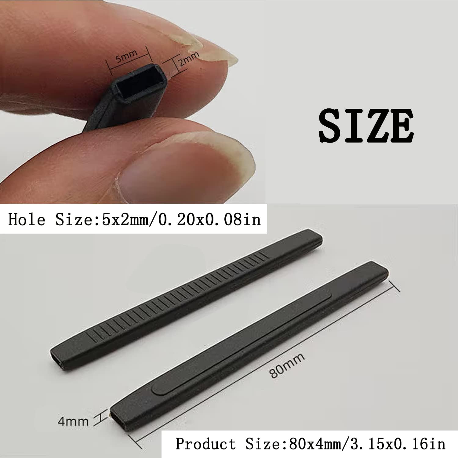 KECHIO Eyeglass End Tips Silicone Eye Glasses Temple Tips Anti-Slip Elastic Glasses