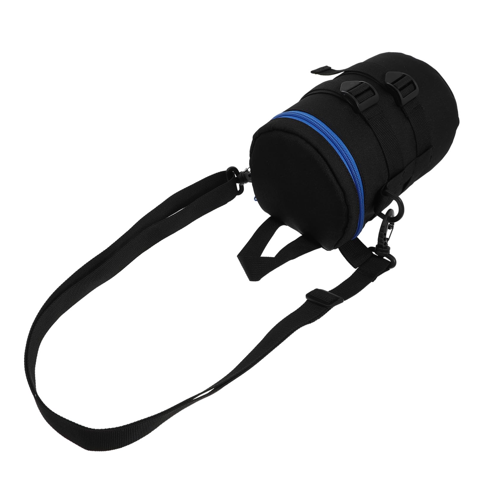 Custodia per Obiettivo Fotografico Nero in Poliestere, Resistente Agli Urti, Leggera e Portatile Cintura, per Fotografi in Movimento
