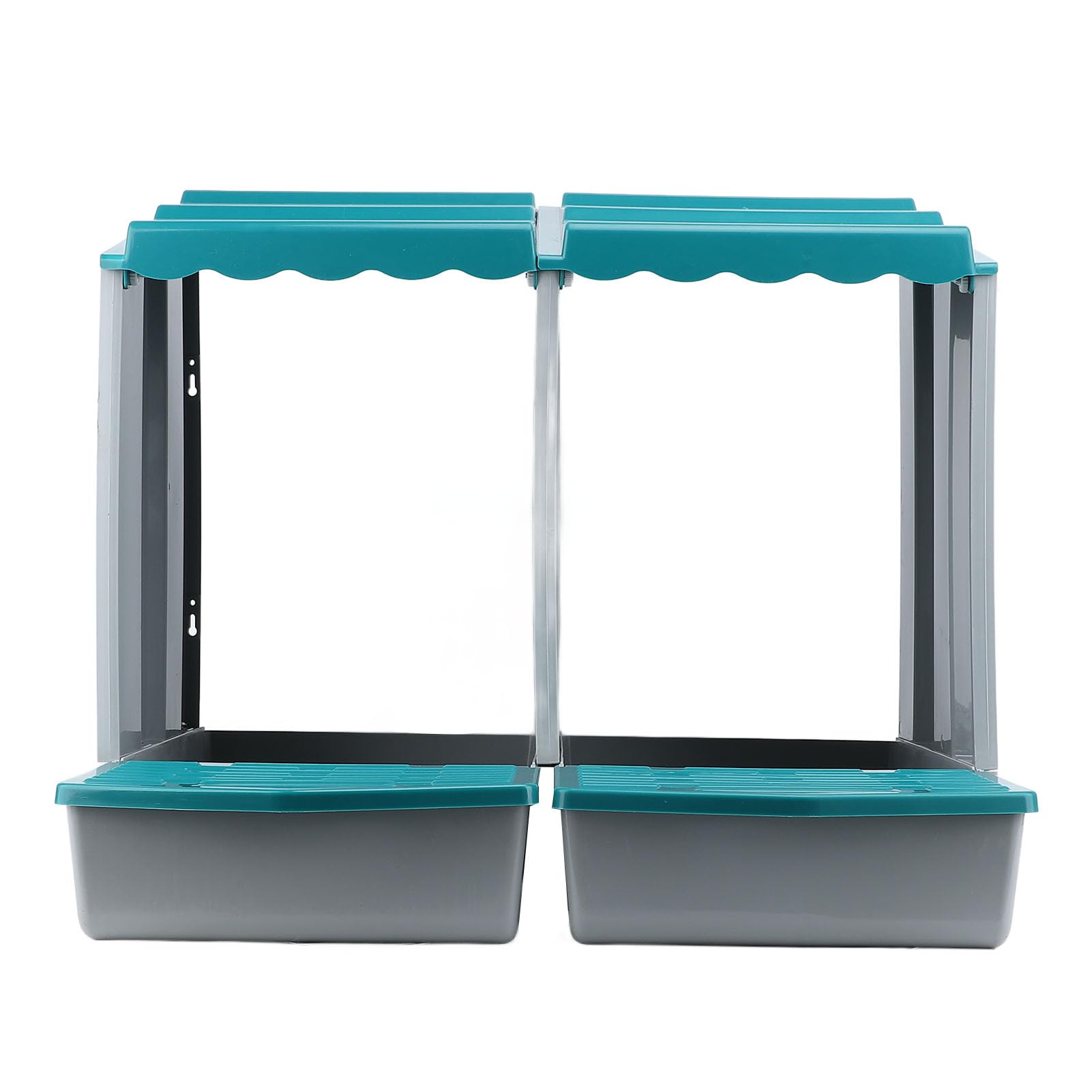 Caja Nido para Pollos, Material PP Resistente a la Intemperie, Cajas Nido para Pollos de Fácil Montaje, Caja Modular para Gallinero con Diseño Extraíble para Gallinas, Patos, Aves de Corral