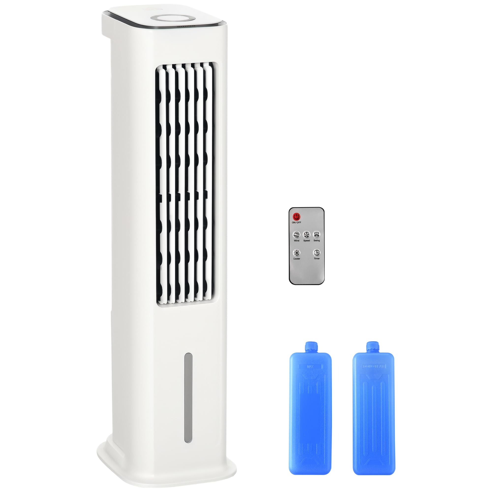 Homcom Evaporative Air Cooler With TimerOscillatingIce Cooling Tower Fan from B&Q