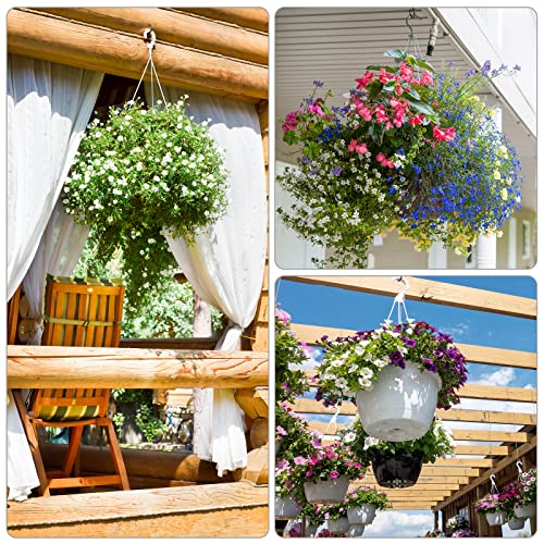 Relbro ZQF-202 50 Pcs Screw Hooks, 1-1/4 Inch Black Cup Hooks Screw In Mug Hooks Metal Heavy Duty Screw Wood Wall Ceiling Hooks Plant Hooks Indoor Outdoor thumb #7