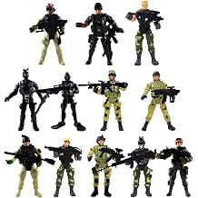 DC-BEAUTIFUL 12 Paket Askeri Asker  zel Kuvvetler SWAT Counter-Strikes Ortak Hareketli Elit Silahl  Model