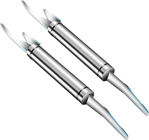 Miniatura 1 de Herramienta Deveiner y pelador de camarones, cuchillos multifuncionales para fregar de pescado, herramienta Deveiner de camarones de acero