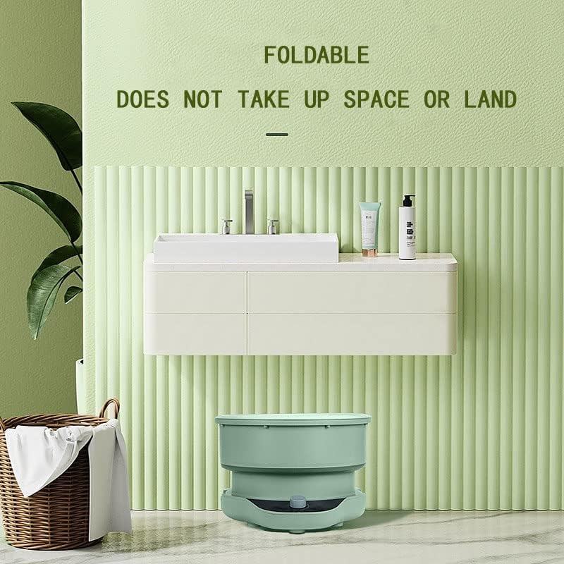 Miniatura 7 de Lavadora portátil, 260w plegable almacenamiento lavadora lavadora, 4.4 lbs mini ropa de bebé, ropa interior, calcetines Todo-en-uno lavadora