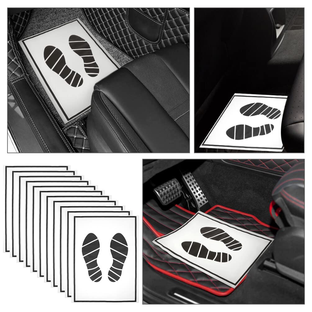 TOVINANNA Disposable Car Floor Mats 25 Pcs Paper Foot Pads Lightweight Waterproof Auto Liners Vehicle Protection Against Dust — view 5