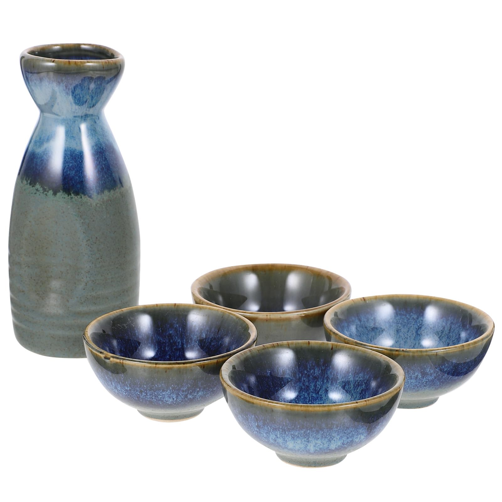 iplusmile Servizio per Sakè Giapponese in Ceramica 1 Caraffa e 4 Tazze