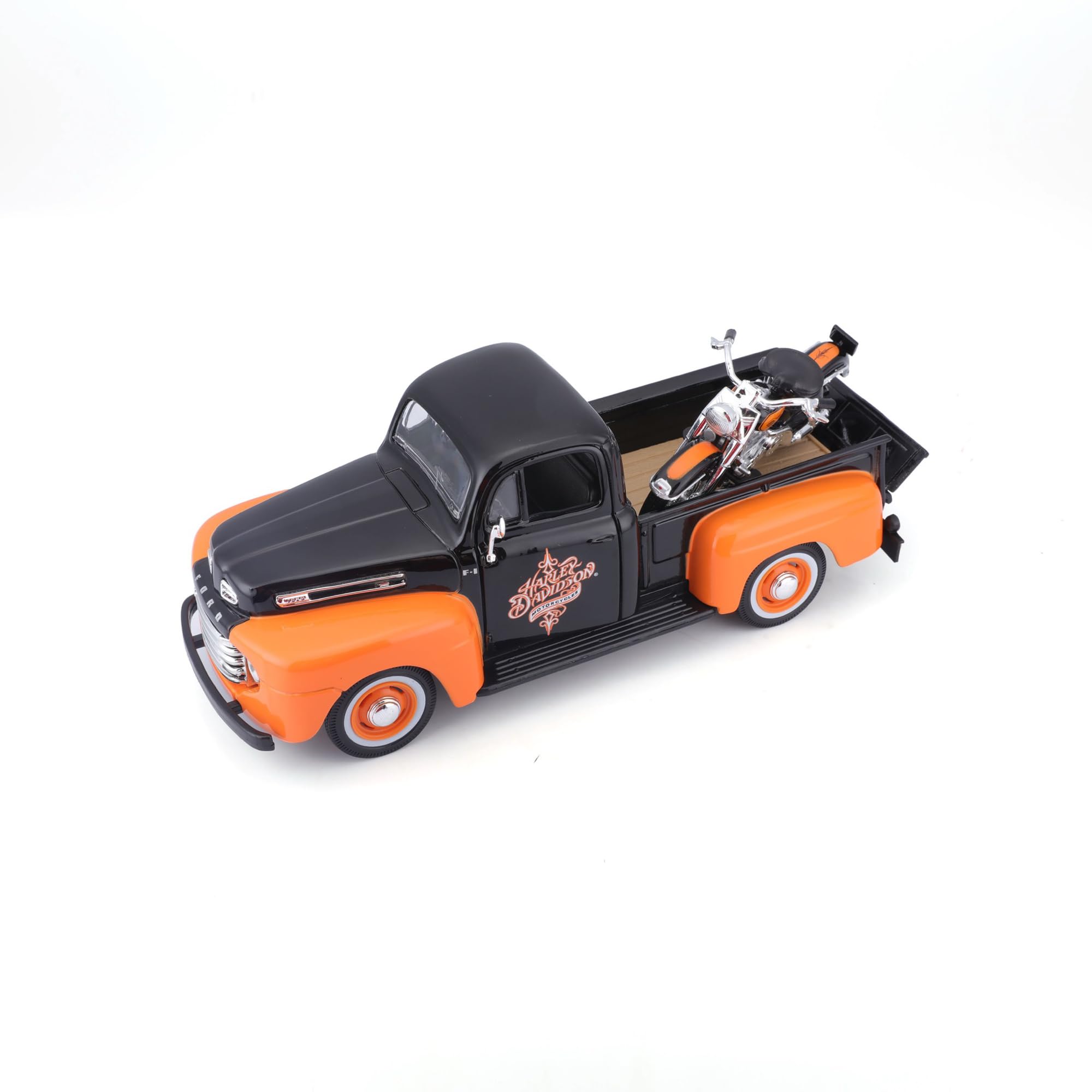 Amazon.co.jp: Maisto 1:24 W/B Harley Davidson 1948 Ford F1 Pick up