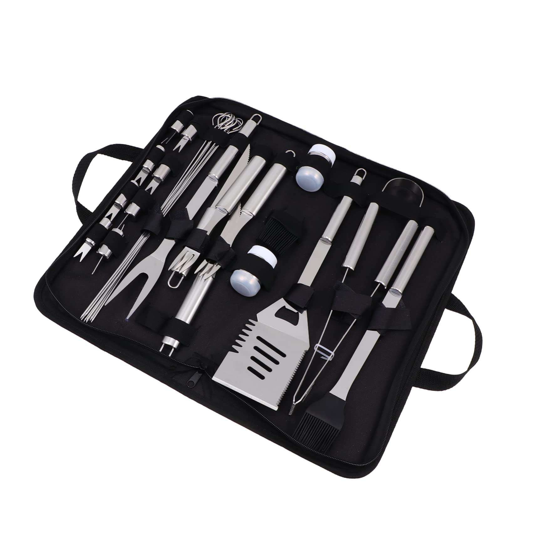 Toyvian Utensili Barbecue in Acciaio Inossidabile Kit Di Utensili Per Barbecue Accessori Per Grigliata All Aperto Completo Per Uso Domestico e Campeggio