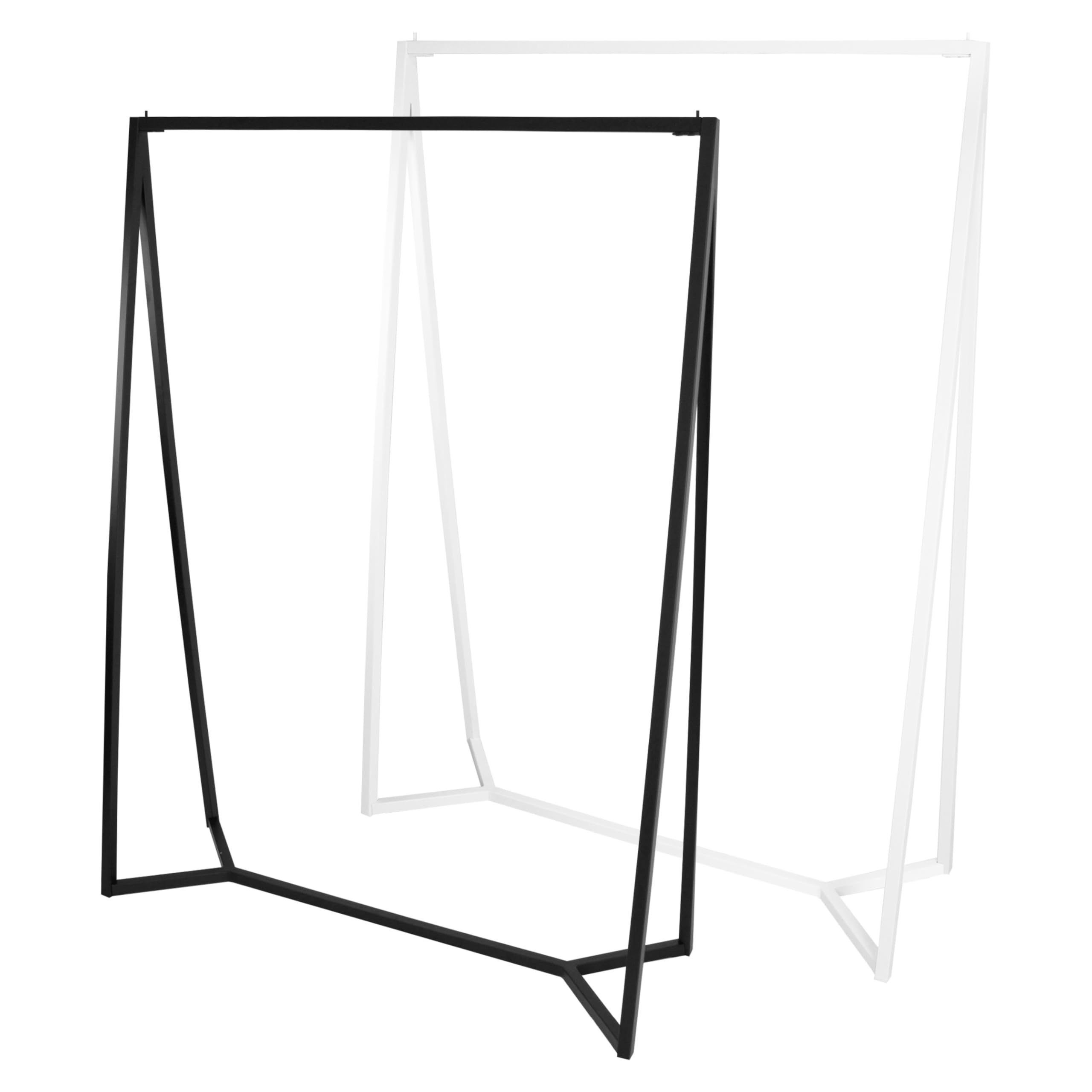 Natural Goods Berlin Kledingrek BASIS  Wit, 100 Cm Kledingstang Van Stevig Metaal Vrijstaande Garderobestang Voor Slaapkamer Woonkamer En Kantoor 1607376672