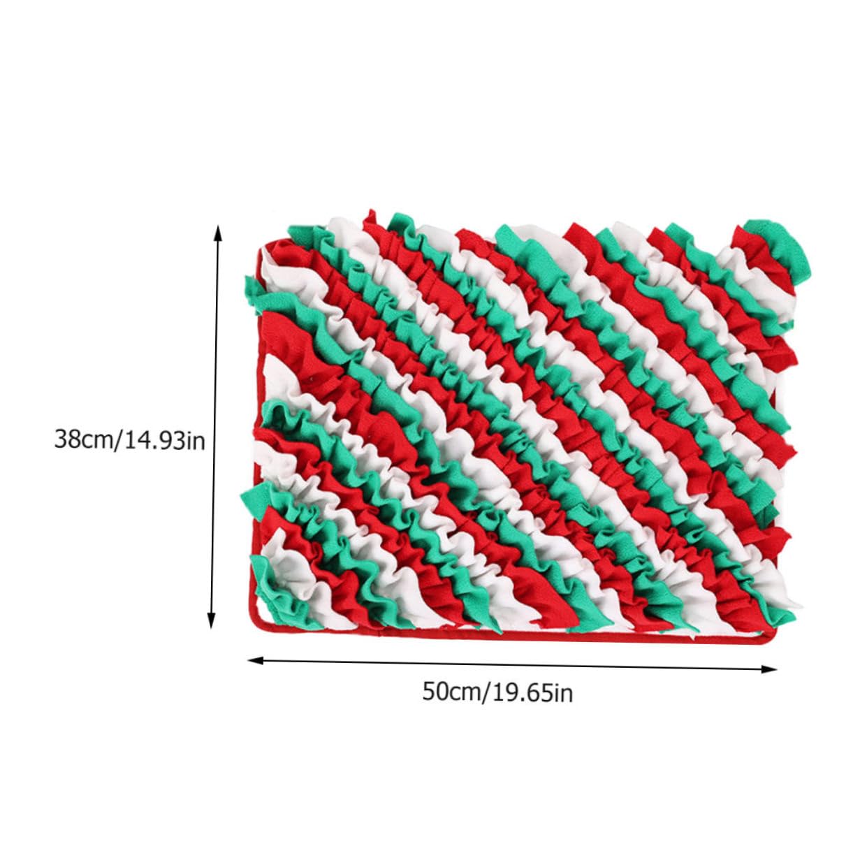 Abaodam Christmas Snuffle Mat for Dogs Interactive Pet Feeding Blanket for Sniffing Foraging Skills Slow Feeding for Mental Stimulation and Curiosity Machine Washable