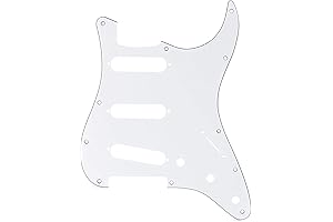 White Fender Stratocaster 11-Hole 3-Ply Pickguard
