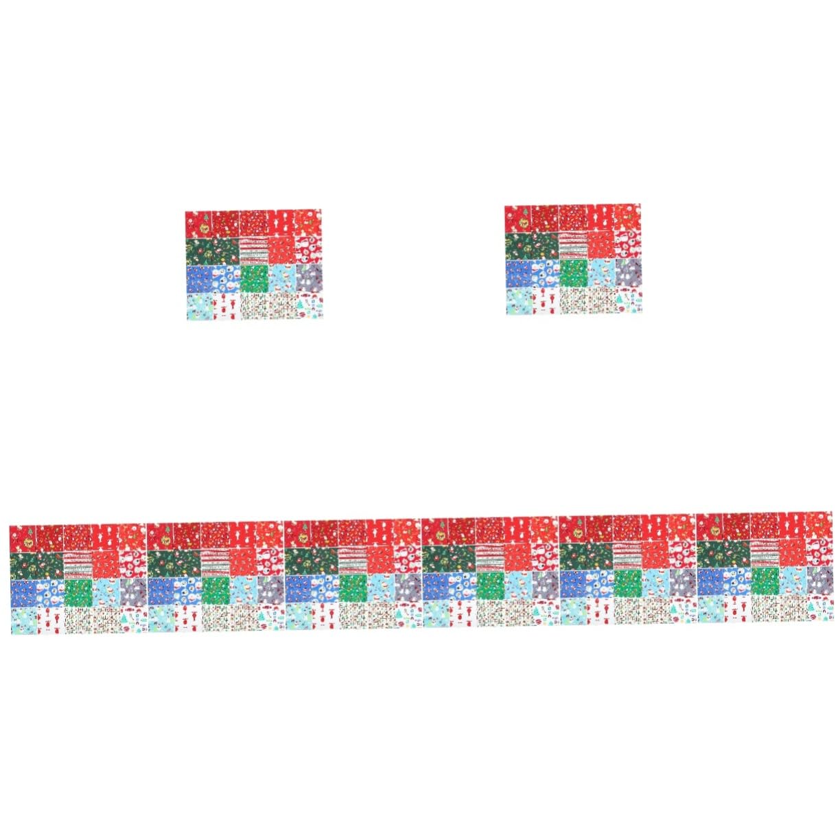 SEWACC 160pièces Coton Pour Noël De Motifs Festifs Matériel De Couture Pour Créations Artisanales
