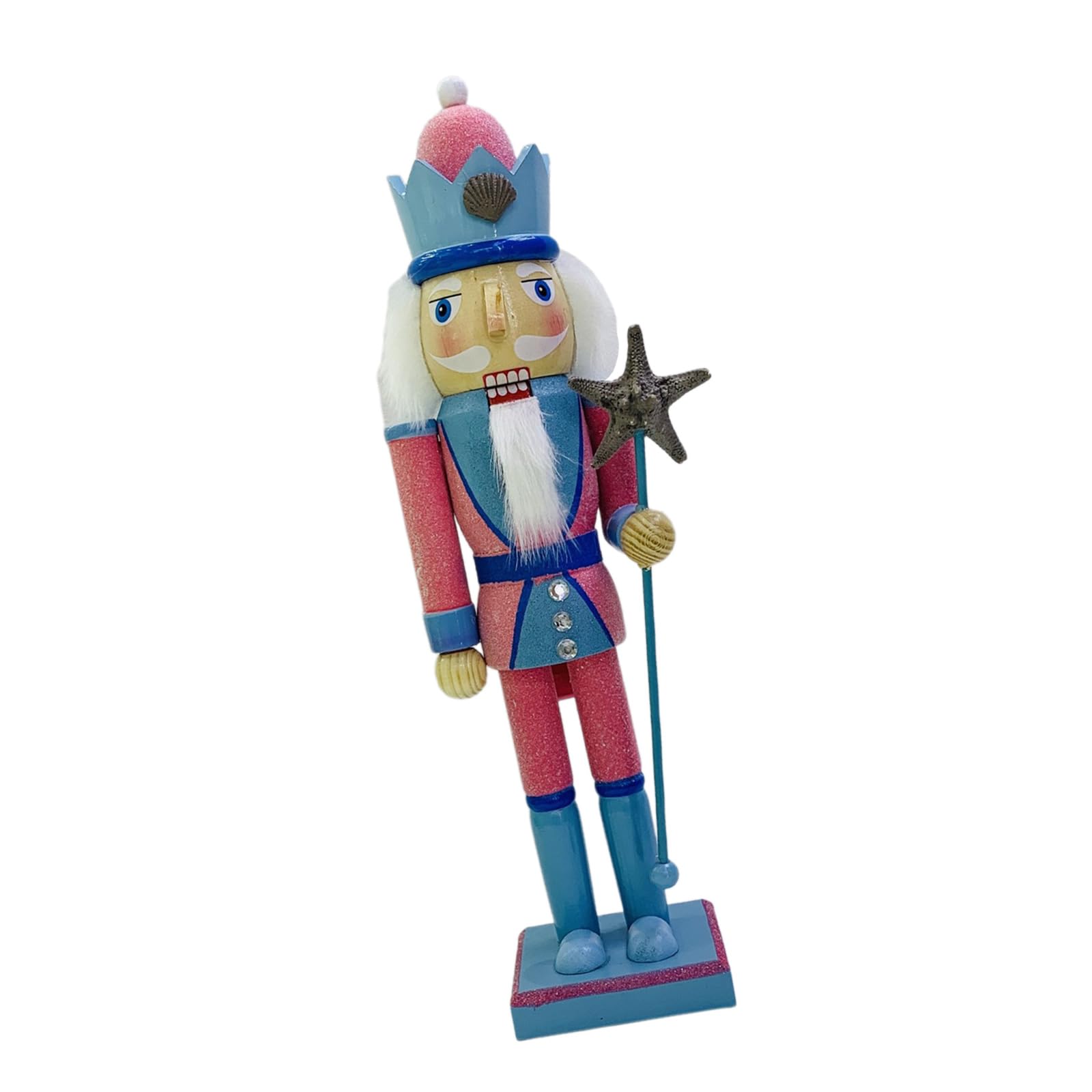 Kalttoy 38CM Nutcrackers Soldier Delicate 38cm Nutcrackers Soldier Sculpture Table Display Ornament for Collector Candy Theme