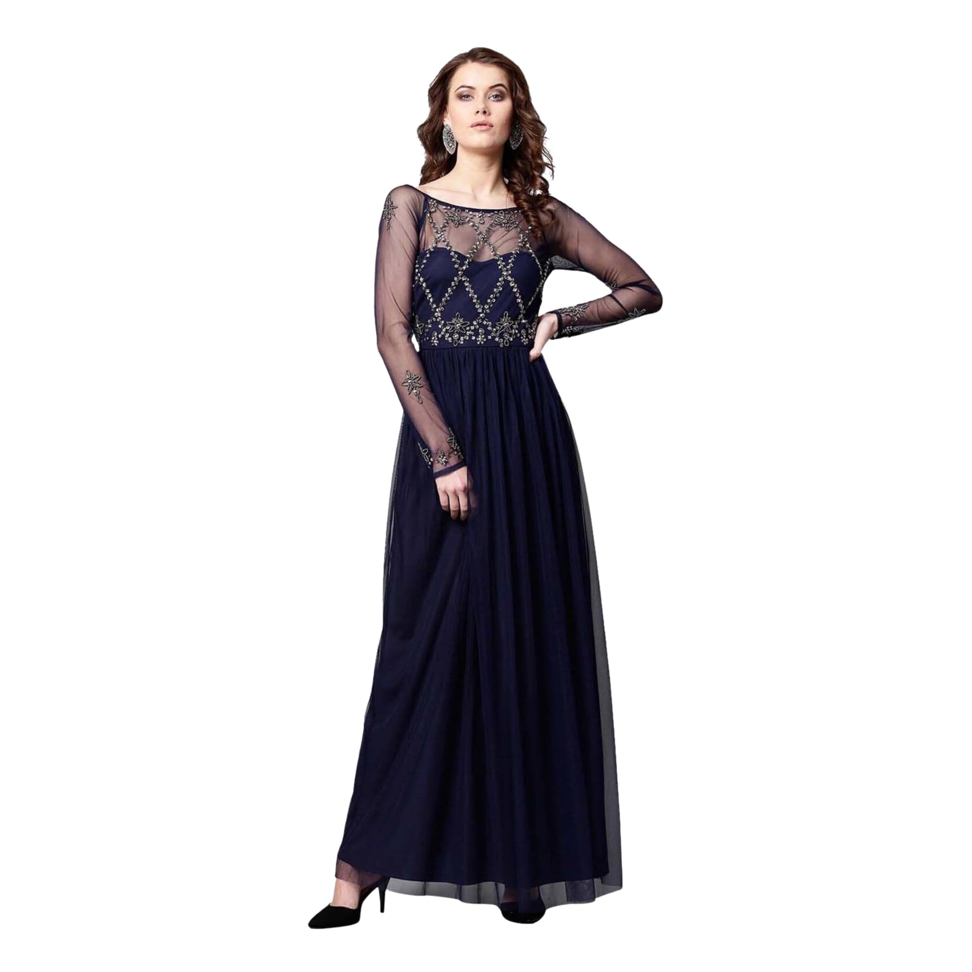 street9 Women Gown Dark Blue Maxi/Full Length Dress | SPKaWSsMKH-picture-20
