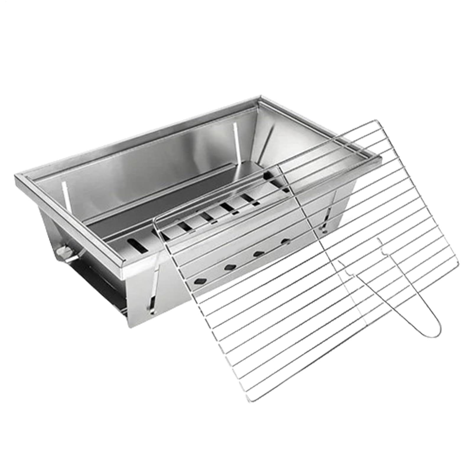 Grill Węglowy Składany Sprzęt do Gotowania Odporny na Wiatr | Grill Ogniskowy do Wędkarstwa Wędrówek Ogrodu Tarasu Podróży Pikników Imprez