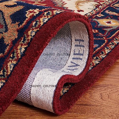 Image of Carpet Mahal Handmade Handwoven Tufted Made of 100% Soft Blended Wool Export Quality Carpets with 1 Inch Thickness (12x18 Feet) Color Multi