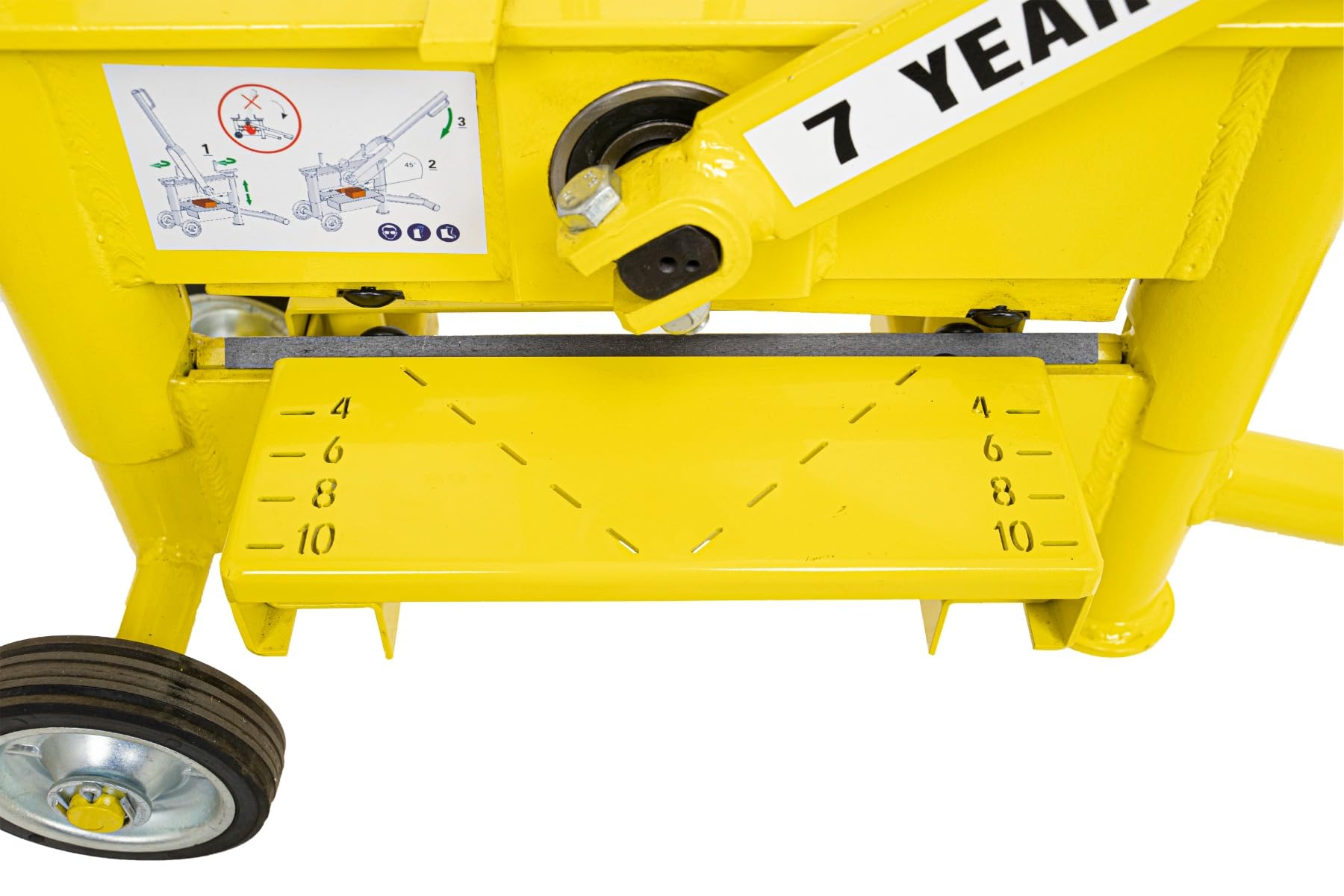 ORIT Verbundsteinspalter Mit 2 Spindel IQ Easy Cutter - Schnitthöhe 10-120 mm - Schnittbreite 330 mm, Steinknacker, Steintrenner, Plattenschneider, Rotierende klingen mit 4 schneidkanten