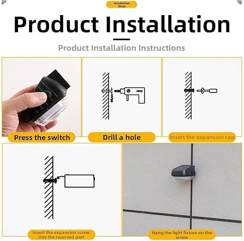 Miniatura 7 de 4 Pack Solar Step Lights for Outside, Solar Stair Lights Waterproof IP65, Solar Step Lights With Automatic Dusk To Dawn Sensor For Outdoor For