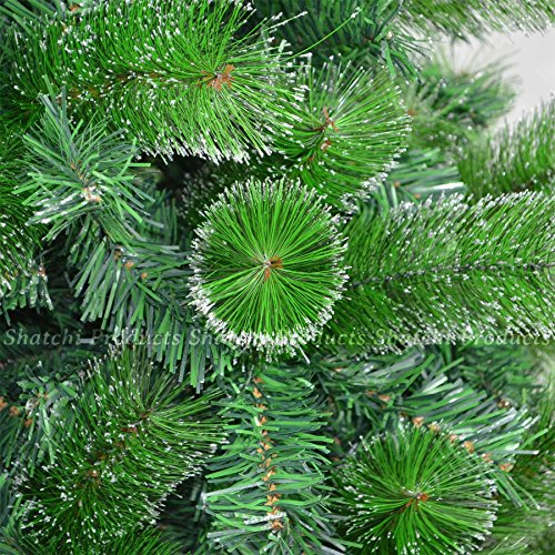 Árbol de Navidad de 210 cm artificial Shatchi verde fácil de montar 5