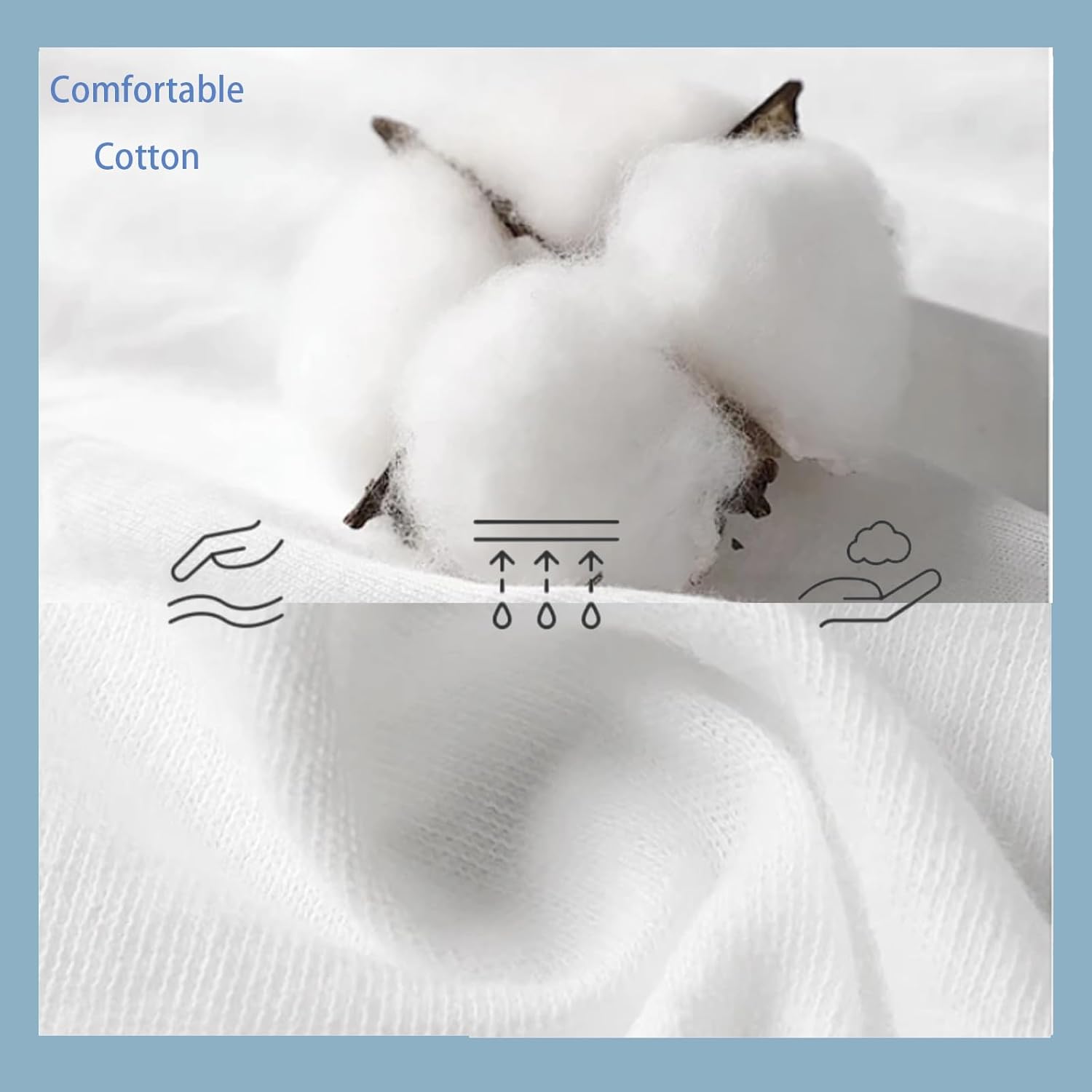 Men's Disposable Panties Underwear Travel Panties Pure Cotton Emergencies Panties for Business Trip Travel Hotel Spa Hospital Underpants White Large(7pcs/pk) - Image 7