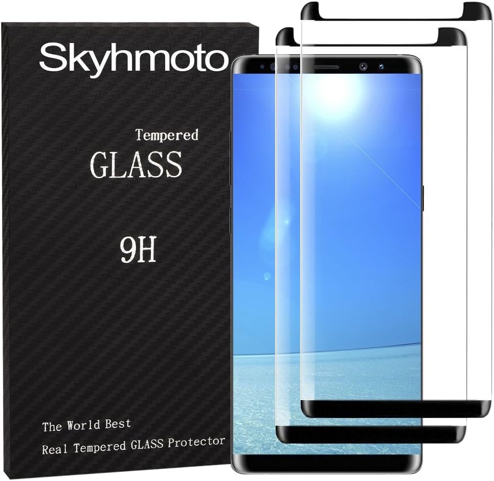 Galaxy Note 8 Screen Protector, Full Screen Coverage Glass Defense [Curved] 3D HD Galaxy Note 8 Screen Protector Film for Samsung Galaxy Note 8 Tempered Glass Screen Protectors [2-Pack] Black