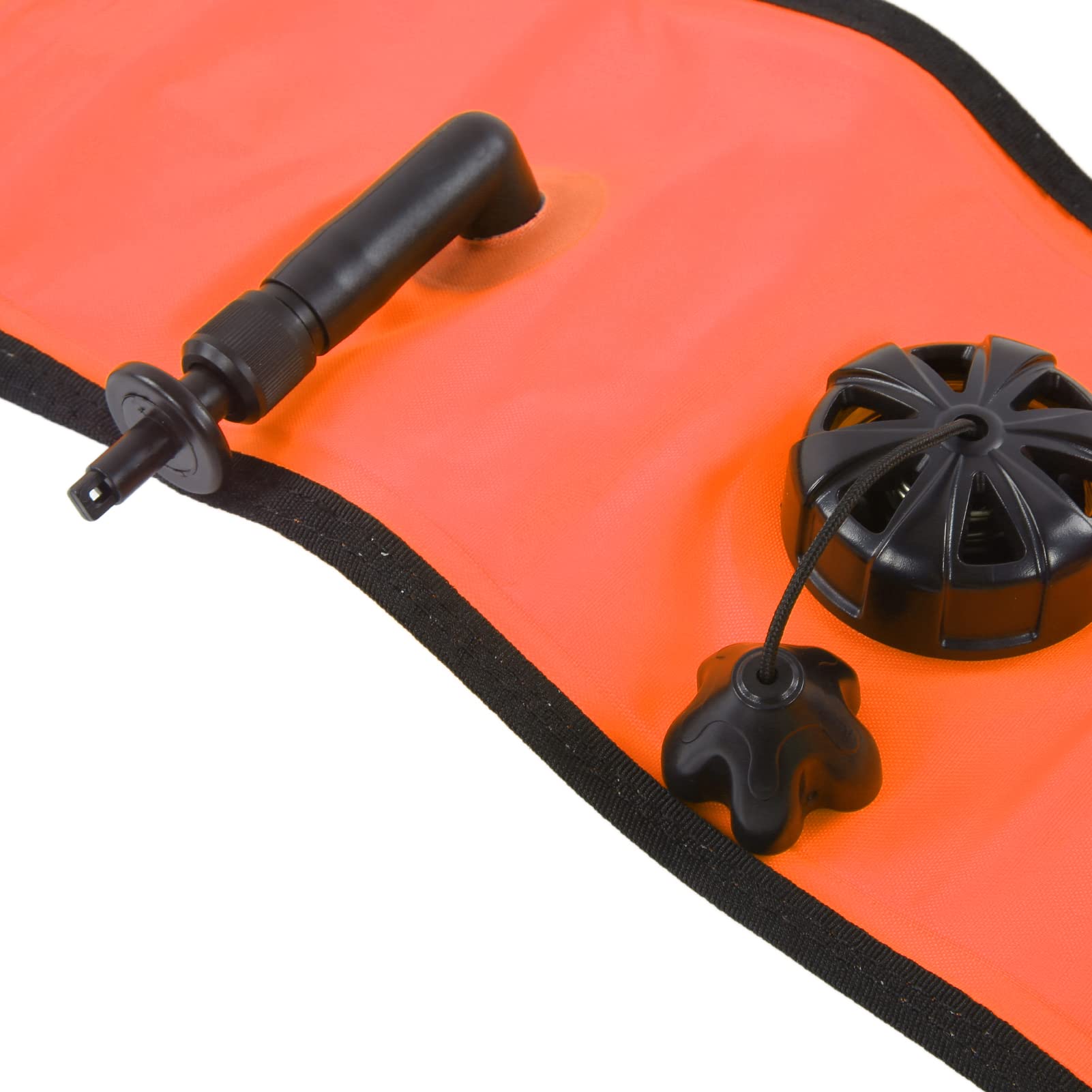 DEWIN Boa Segnalazione Sub, Boa Gonfiabile per Immersioni 120x15 cm, Indicatori di Immersione Gonfiabili Accessorio Nastro Riflettente ad Alta visibilità per Nuoto in Acque Libere