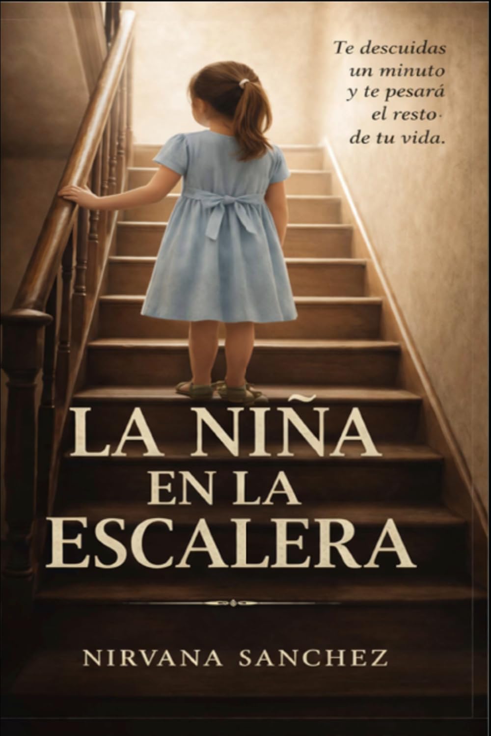 la niña en la escalera
