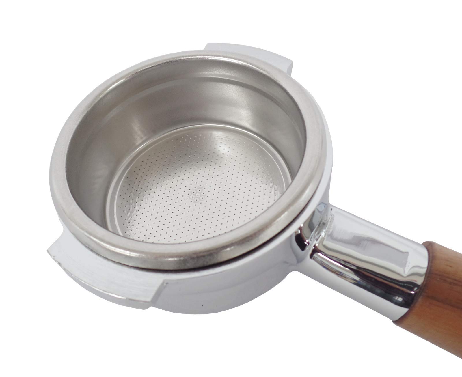 Lejek dozujący bez dna Naked Portafilter do ekspresów do espresso ASCASO 58 mm - uchwyt z orzecha włoskiego, koszyk 21 g - od EDESIA ESPRESS