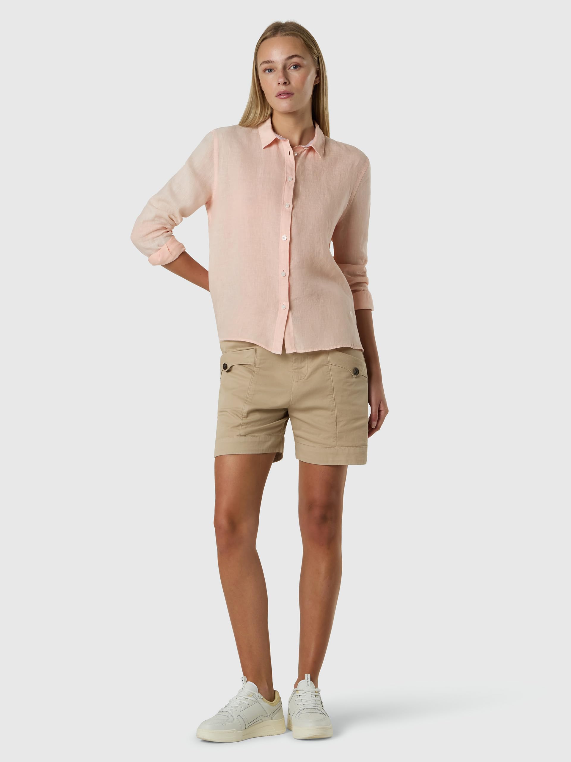 NORTH SAILS Camicia Donna in Lino Tinto in Capo