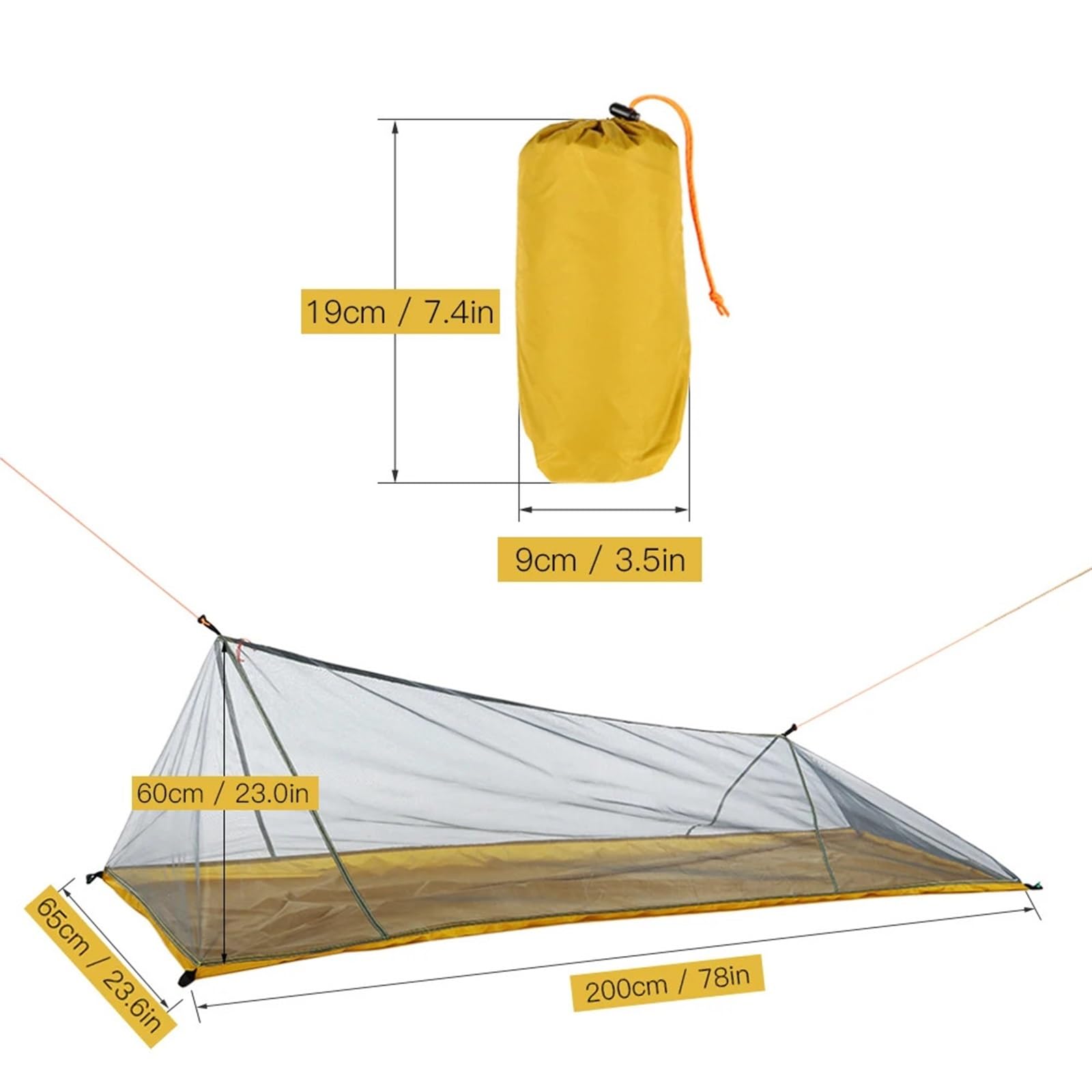 Estate 1 Tenda per Persona Singola Tenda da Campeggio all'aperto Tenda a Rete Ultraleggera Rete Repellente per zanzare e Insetti