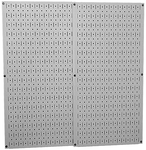 Image of Wall Control 30-P-3232G Gray Metal Pegboard Pack