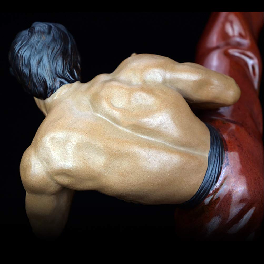 Amazon.co.jp: ブルース・リー像モデル、カンフー彫刻の王中国カンフー