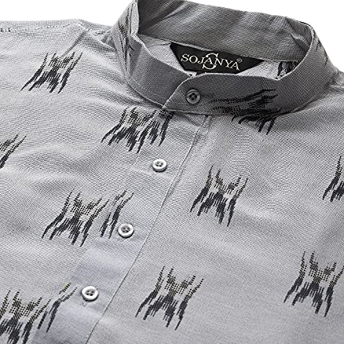 Image of SOJANYA (Since 1958 Men's Cotton Printed ONLY Kurta