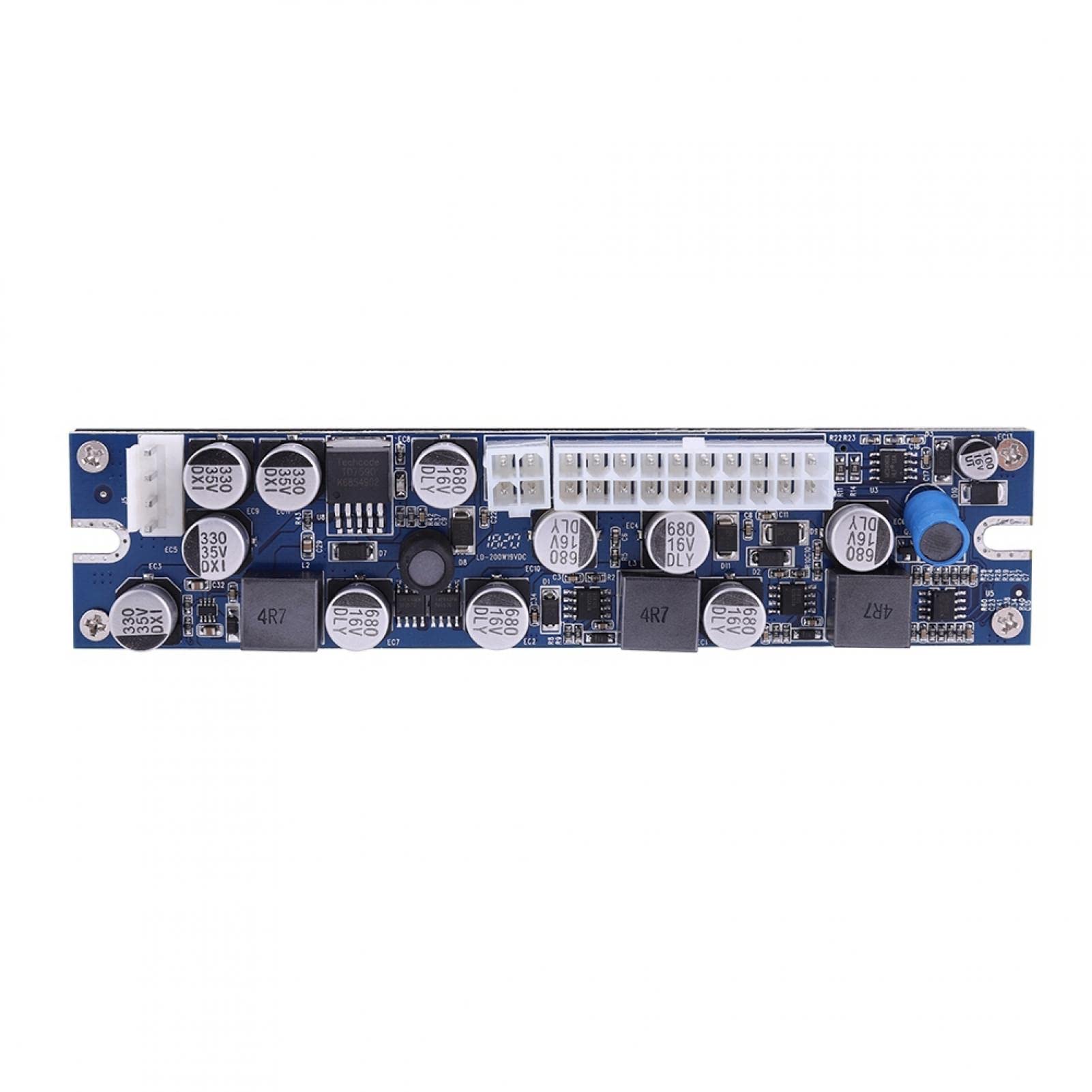 Módulo de alimentación, LD-200W 19V DC Pin de entrada Módulo de alimentación DC-ATX Fuente de alimentación DC 24pin ATX a 12V AUX, DC Booster Módulo convertidor de potencia de corriente constante