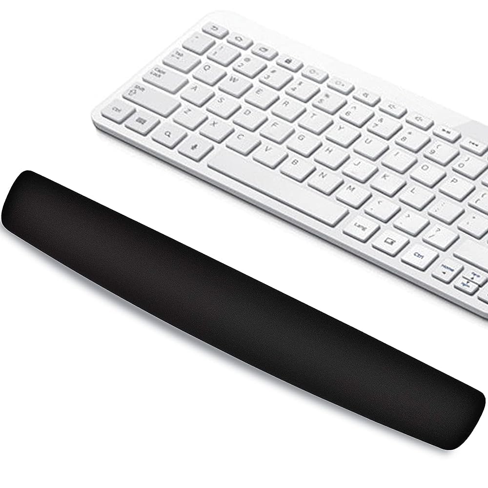Silicone Keyboard Wrist Rest Pad - Non-Slip Durable Comfortable for Easy Typing Pain Relief Breathable Silicone Material for