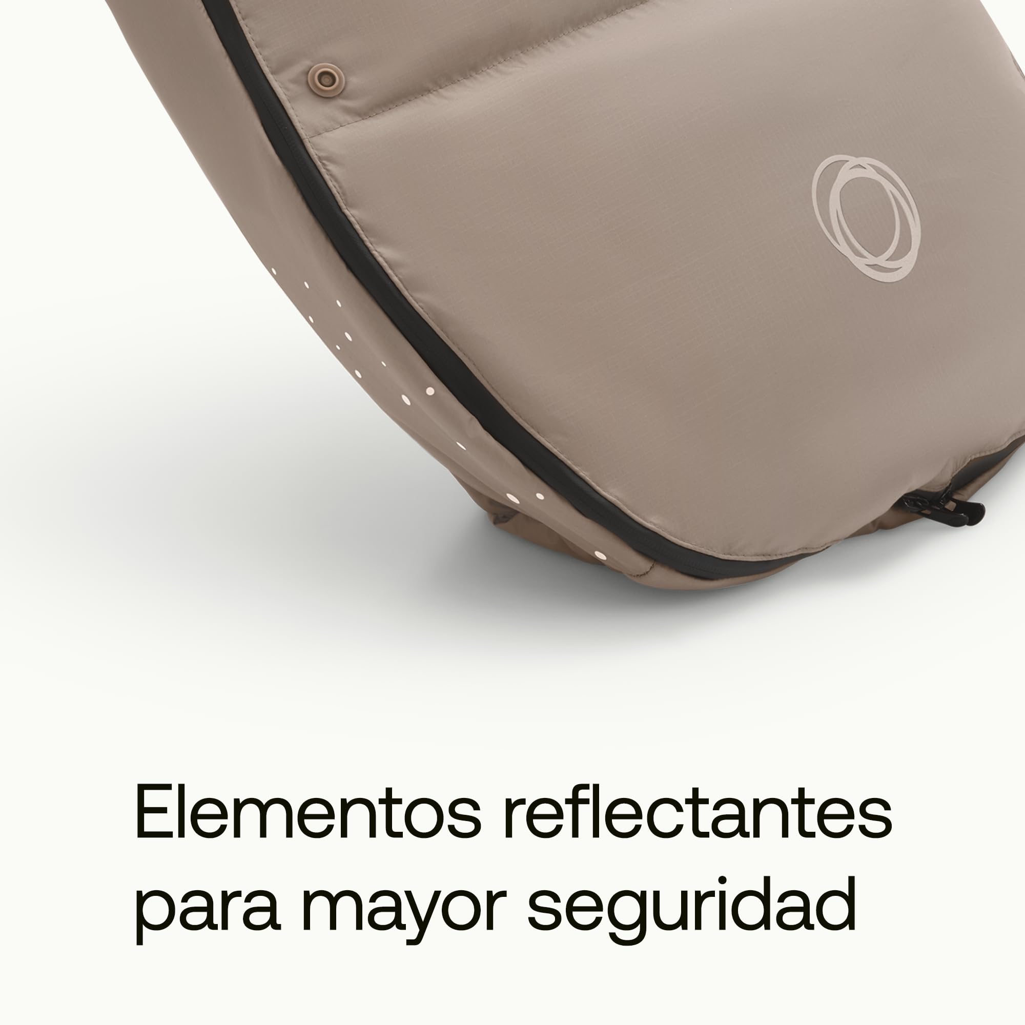 Bugaboo Saco de silla de invierno alto rendimiento y climas extremos, accesorio imprescindible para el carrito con capucha y cremallera bidireccional para mantener pies calientes en Dune Taupe