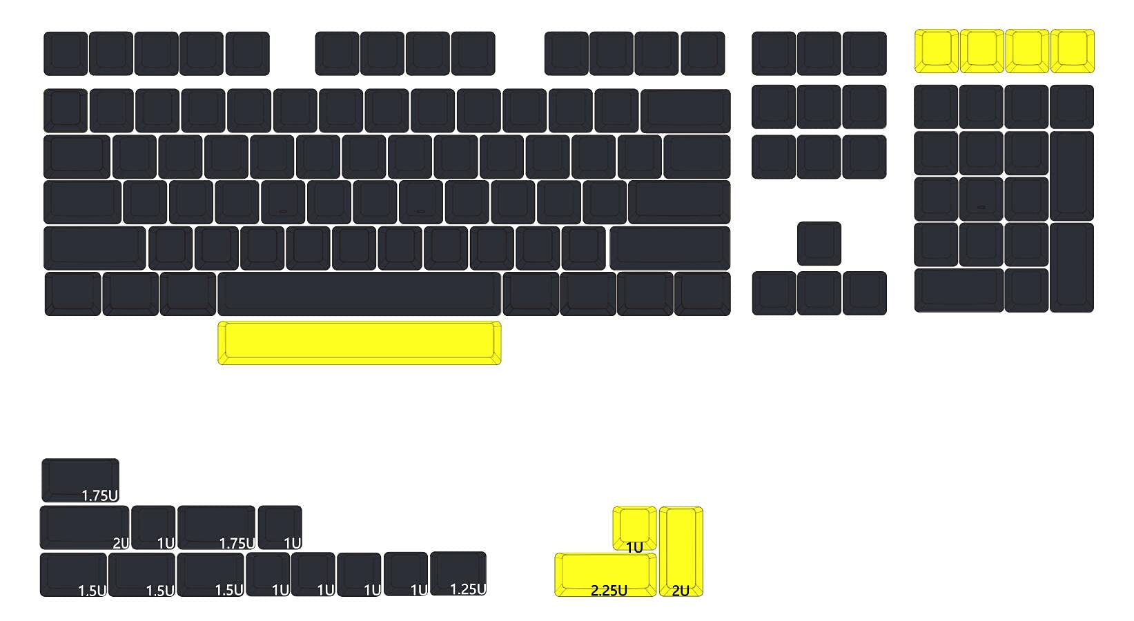 Amazon.com: KPREPUBLIC XDA V2 Gentleman Blank Set Thick PBT