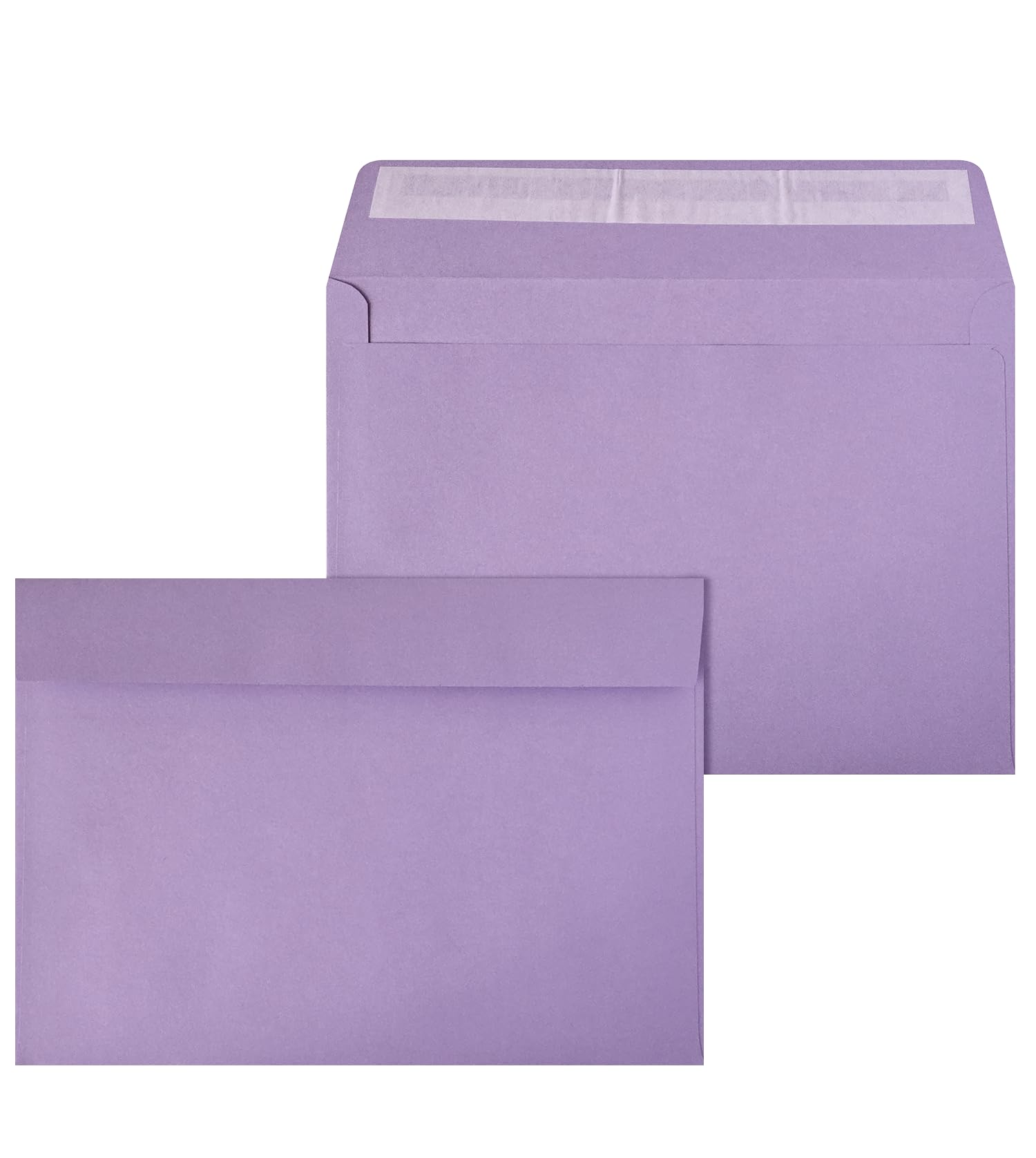 Netuno 50 Large Purple envelopes C5 162 x 229 mm 6.4 x 9 in 120gsm Coloured Invitation Envelope Elegant envelopes for A5 Letters Wedding Invitations Greeting Cards documents Postcards — image 1