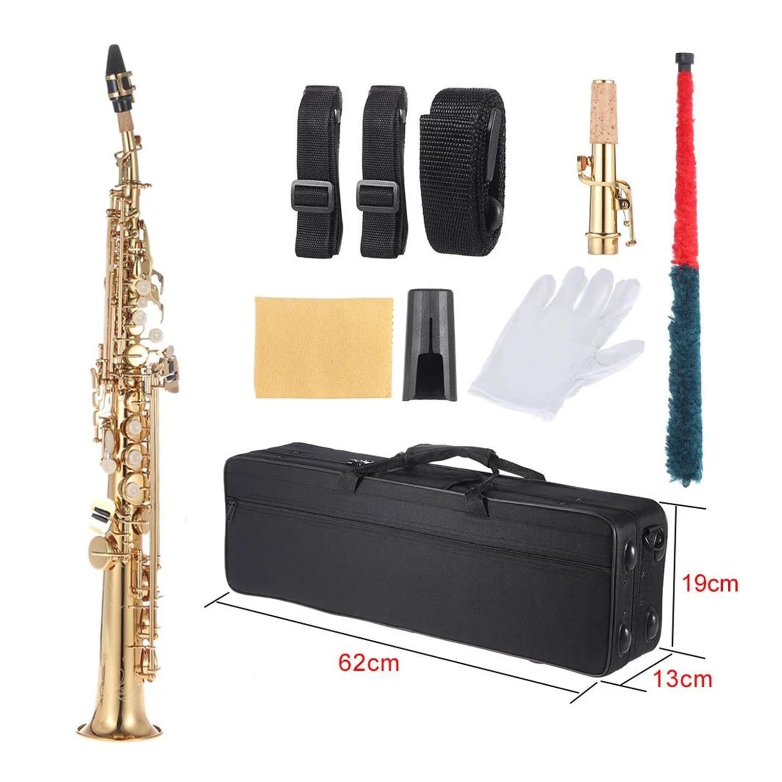 Sassofono Saxophone Dritto Professionale In Ottone Sib Si Strumento A Fiato Sassofono