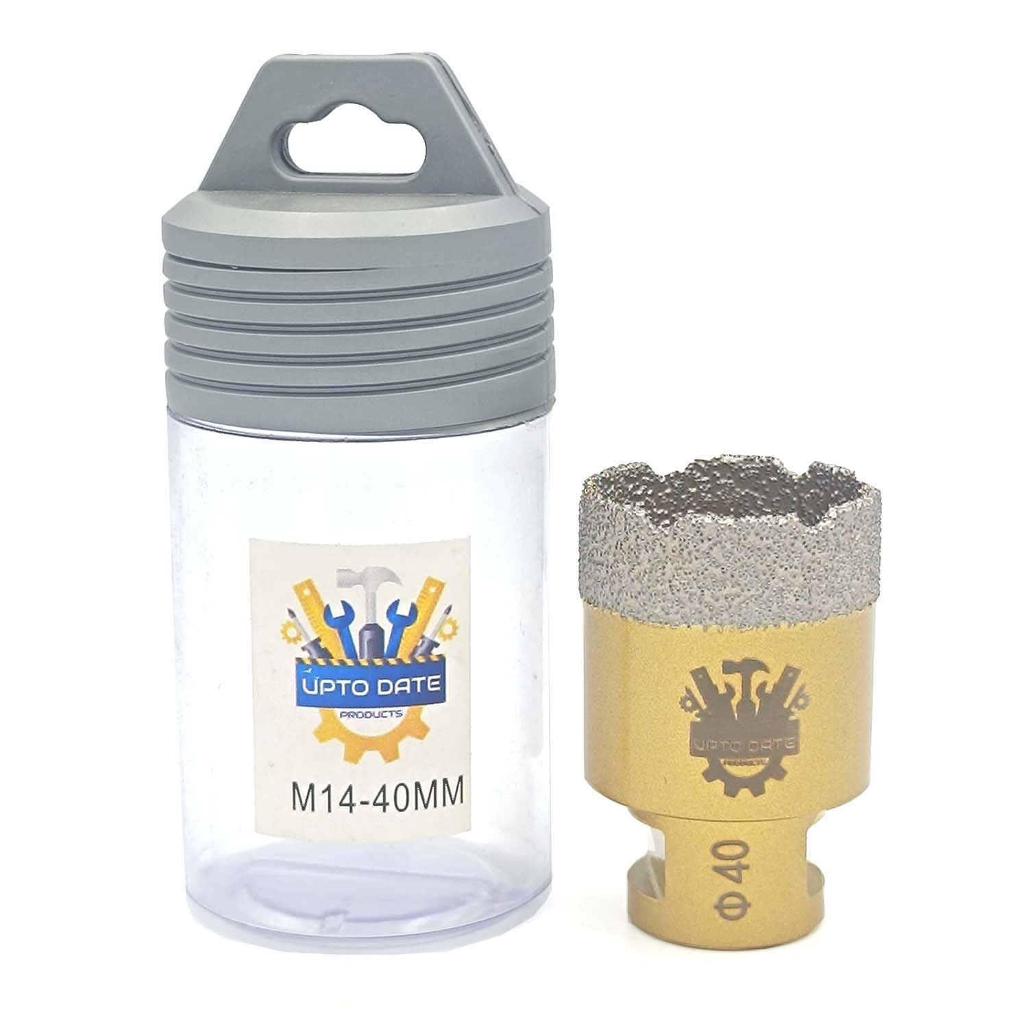 40mm M14 Diamond Drill Bit Heavy Duty Brazed Core Bit for Tile, Marble, Granite, Porcelain & Ceramic Fits directly On Angle Grinders; No Adapter Required (1PC 40mm M14)-image-15