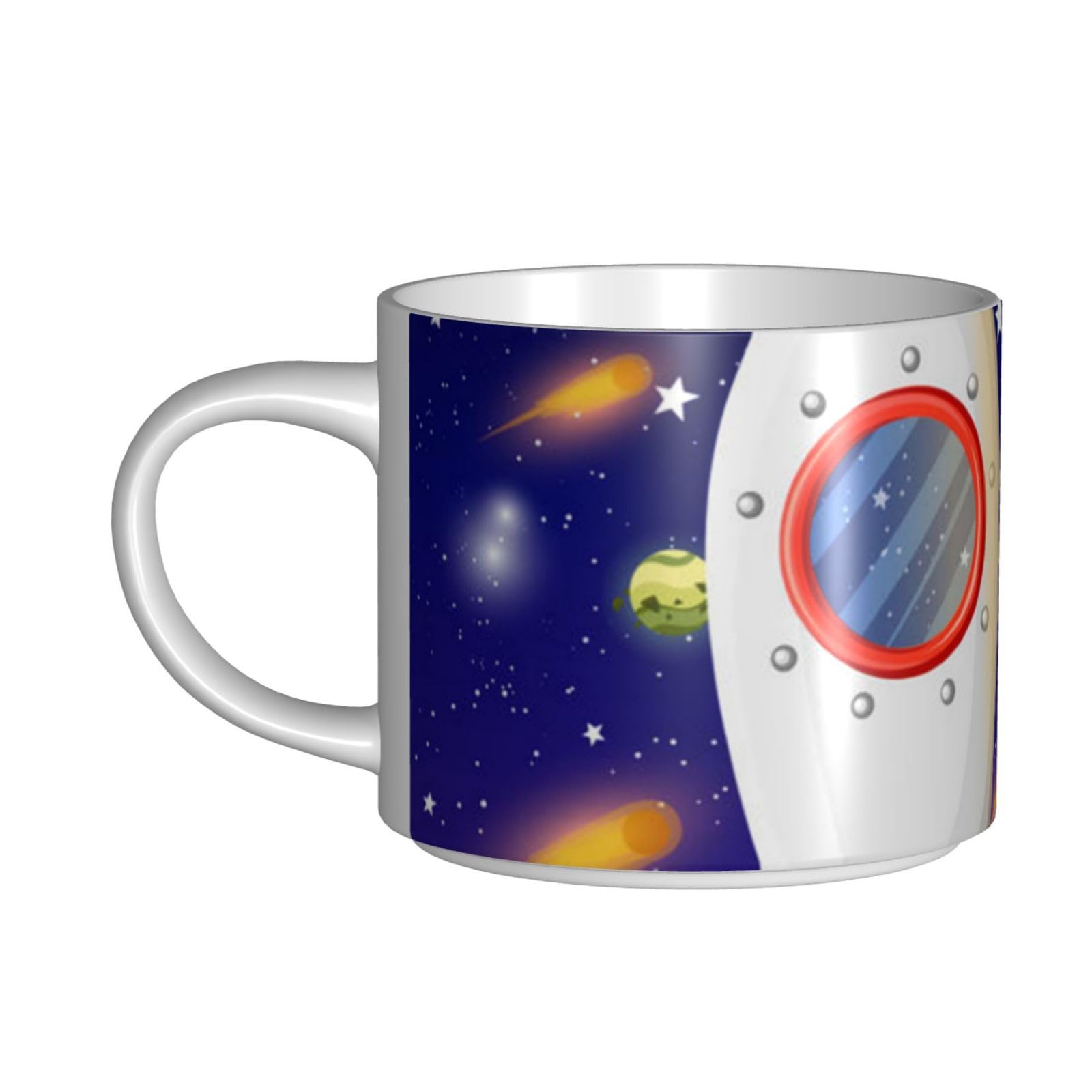 Wszechświat astronauta rakieta galaktyka drukowane kubki ceramiczne o dużej pojemności kubek do kawy
