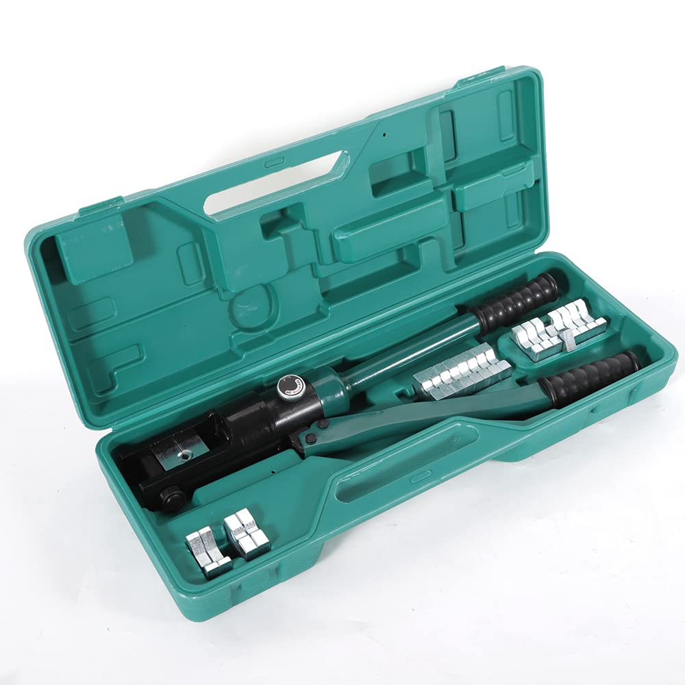 16T pinza a pressione idraulica 16 – 300 mm², pinza crimpatrice con testa girevole e crimpatura, in alluminio e filo di rame