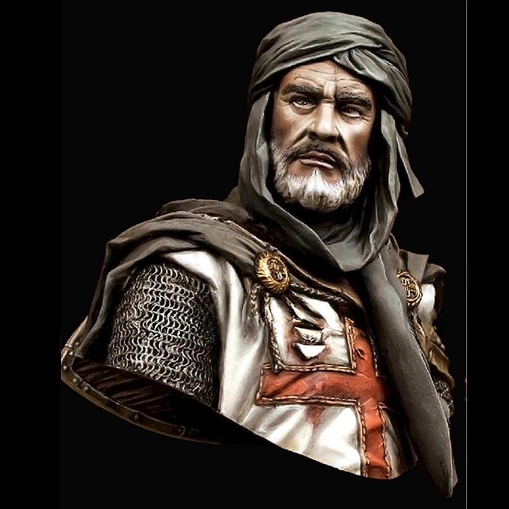 1/10 TEMPLAR KNIGHT IN JERUSALEM, Resin Model figure Bust, Historical theme, Unassembled and unpainted kit