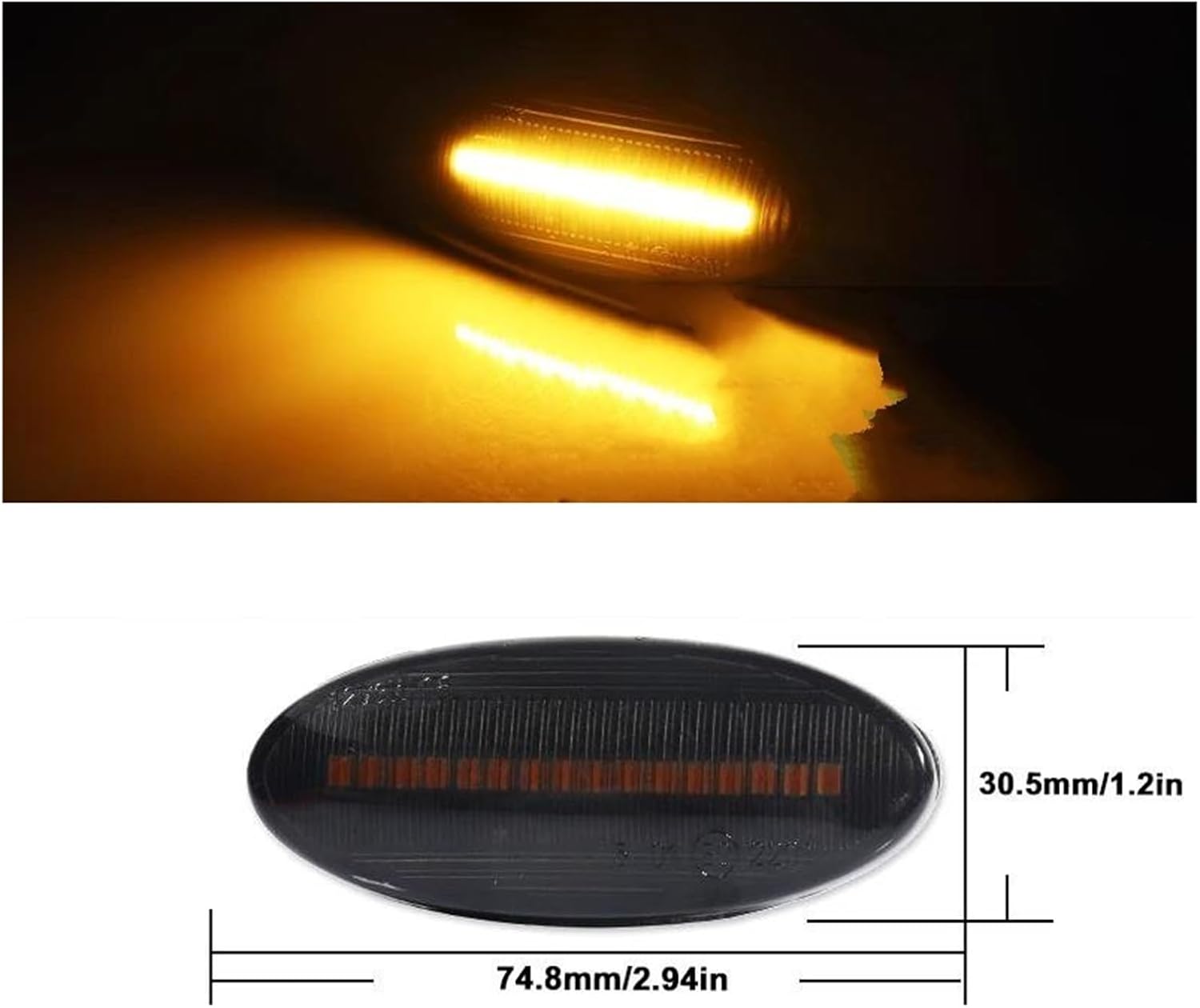 ウインカー に適合する キューブ用 に適合する エヴァリア用 に適合する リーフ用 2008-2012年式 サイドマーカーライト ダ