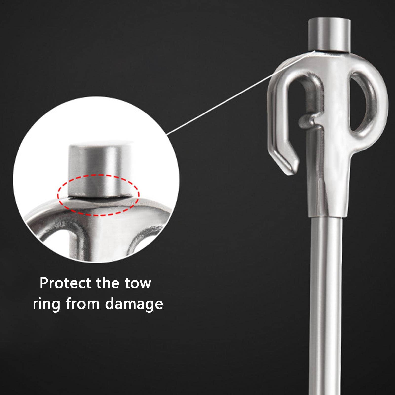 Ancoraggio Per Cani Girevole 360° | Con Bulloni E Corda | Per Esterno - Foto 9